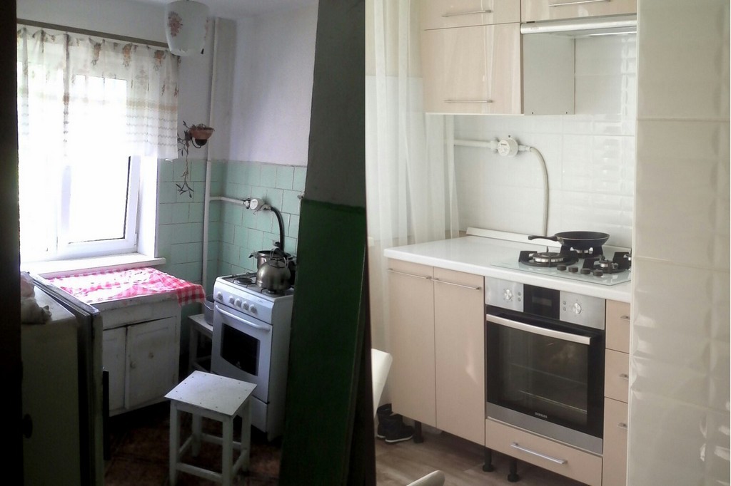 Ремонт кухни 6 кв.м в хрущевке - 32 фото до и после  
