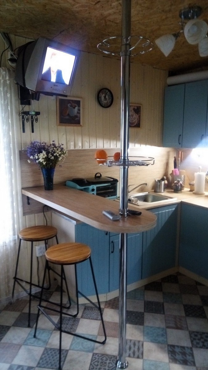 Барная стойка на кухне в хрущевке - 24 идеи с фото  